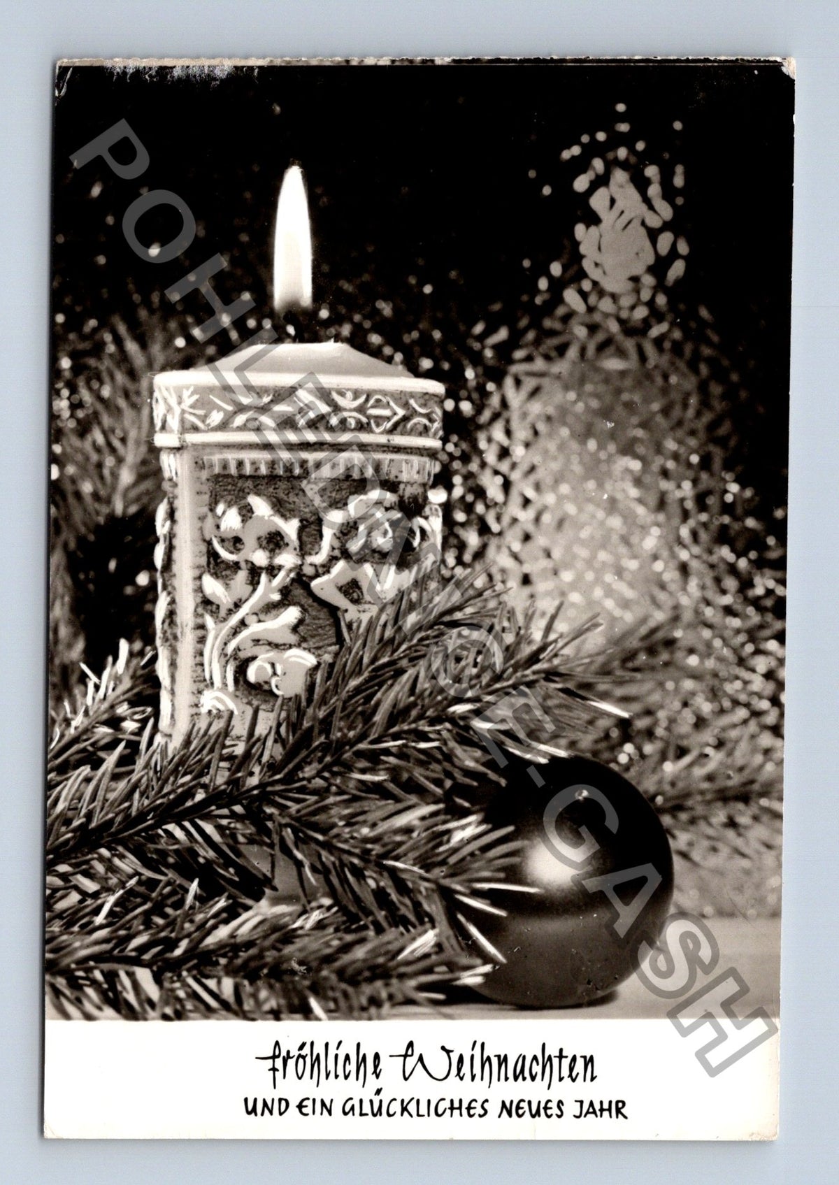Pohlednice Vánoční motiv Fröhliche Weihnachten (M40842)