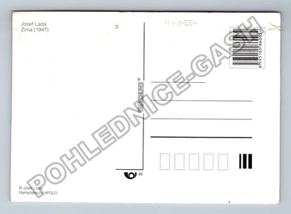 Pohlednice České Vánoce Josef Lada Zima 1947 (M40854)