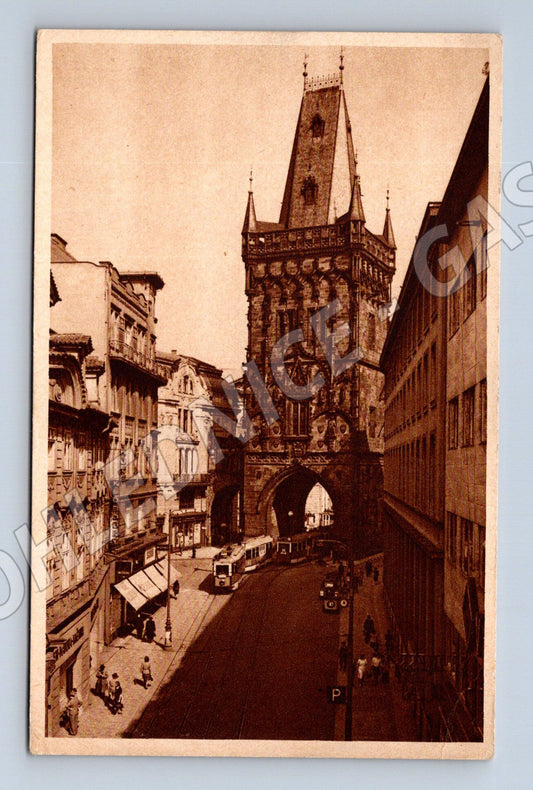 Pohlednice Praha Prašná brána historický motiv (M4089)