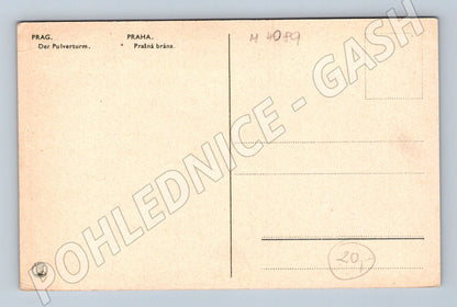 Pohlednice Praha Prašná brána historický motiv (M4089)