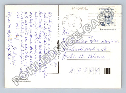 Pohlednice Velikonoční pozdrav kraslice a mazanec (M40902)