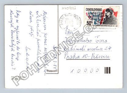 Pohlednice Velikonoční zátiší vajíčka větvičky zlatice (M40906)