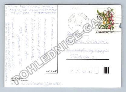 Pohlednice Velikonoce kraslice vejce jabloňový květ 1992 (M40911)