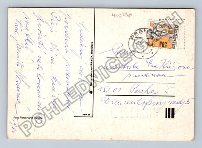 Pohlednice Velikonoční kraslice v košíku 1980 (M40918)