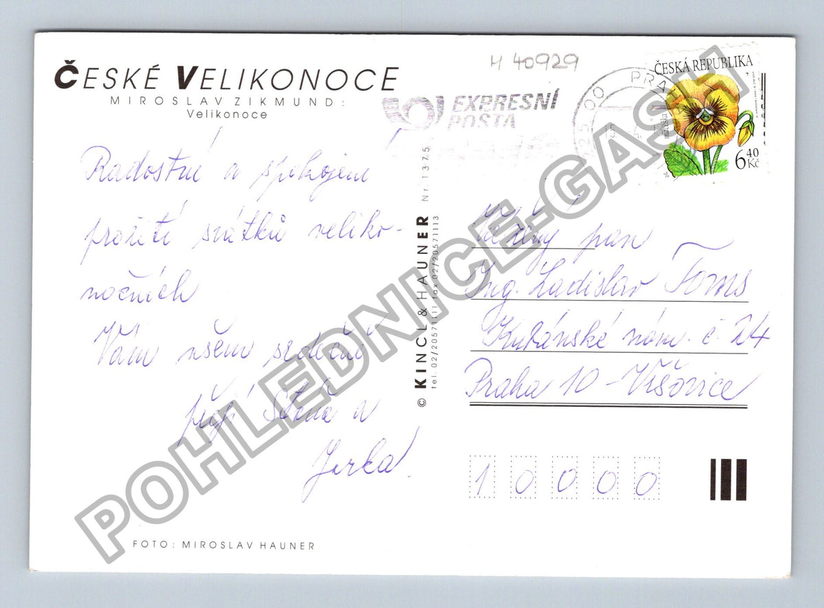 Pohlednice České Velikonoce Miroslav Zikmund (M40929)