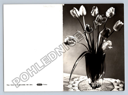 Pohlednice Kytice tulipánů ve váze 1974 (M40940)