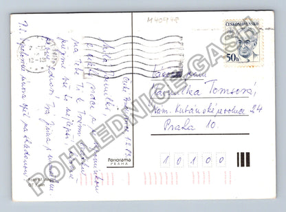 Pohlednice Srdcečné přání květiny frezie (M40948)