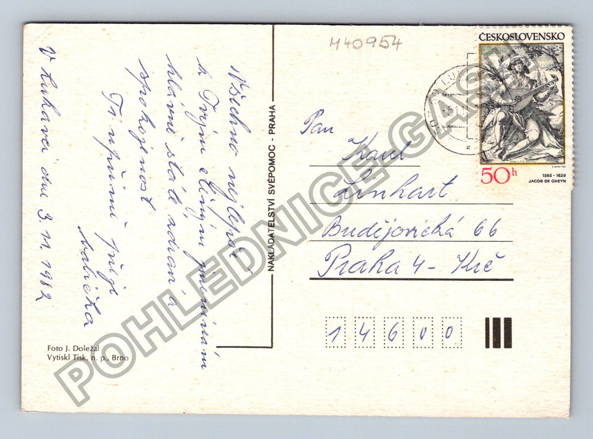 Pohlednice Dvě růže červená žlutá (M40954)