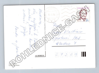 Pohlednice Kytice květin Srdcečné přání (M40957)