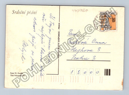 Pohlednice květiny ve váze (M40968)