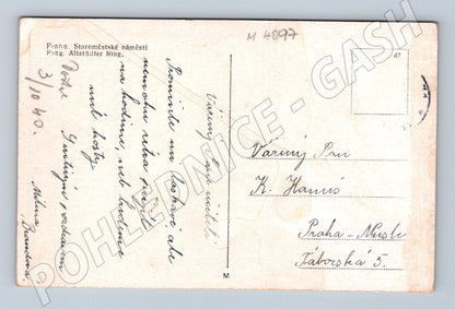 Pohlednice Praha Staroměstské náměstí 1940 (M4097)