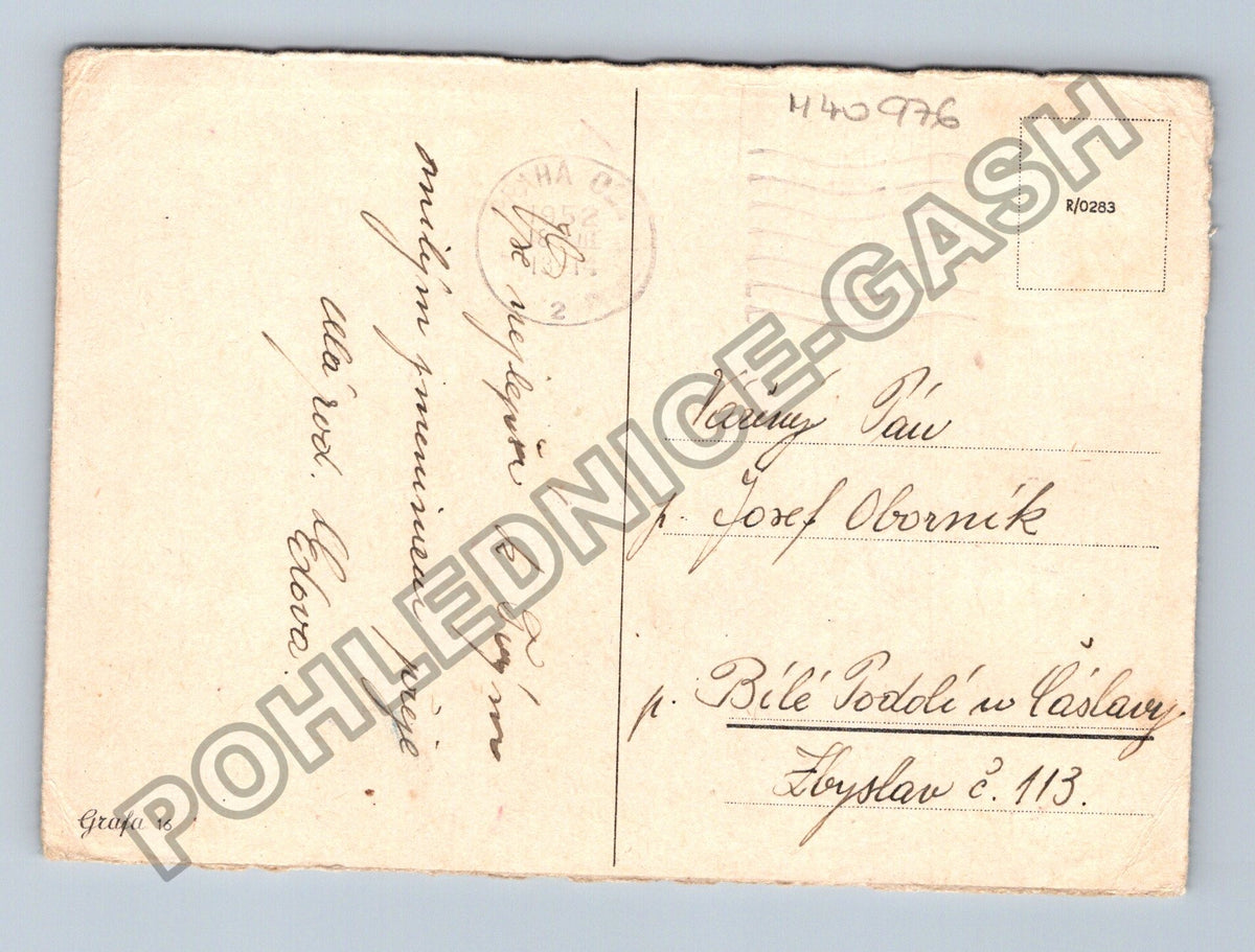 Pohlednice Kytice šeříku Srdečné přání (M40976)
