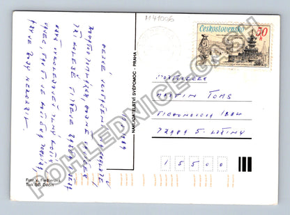 Pohlednice kočka s vajíčky Velikonoce 1989 (M41006)