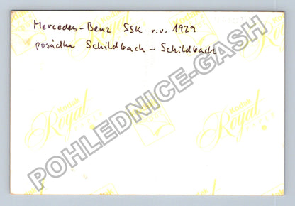 Stará fotografie Mercedes-Benz SSK 1929 posádka Schildbach (M41027)