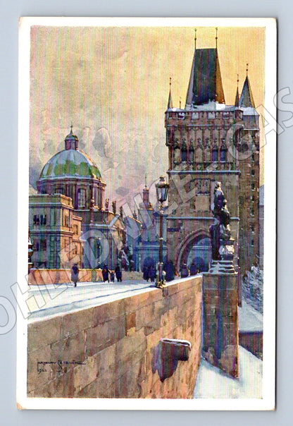 Pohlednice Praha Staroměstská mostecká věž Šetelík (M4104)