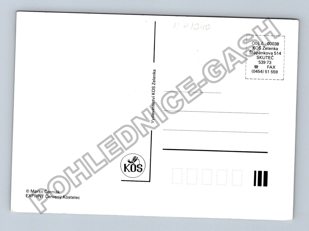 Pohlednice Muž v kánoi pod měsíčním svitem (M41040)