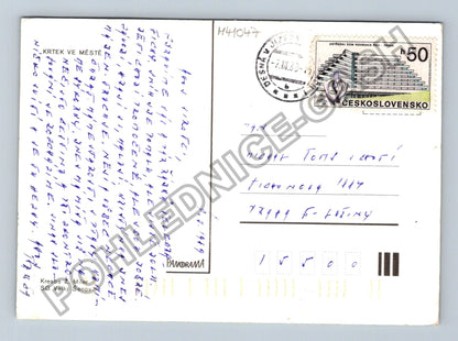 Pohlednice Krtek ve městě Kresba Z. Miler (M41047)