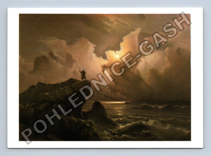 Pohlednice Velká Británie Scéna z doby norských ság 1850 (M41048)