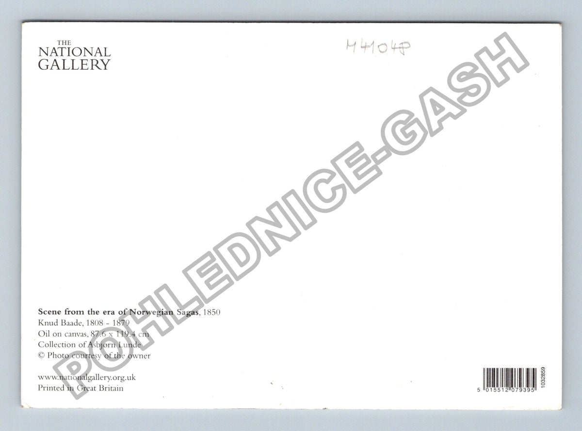 Pohlednice Velká Británie Scéna z doby norských ság 1850 (M41048)