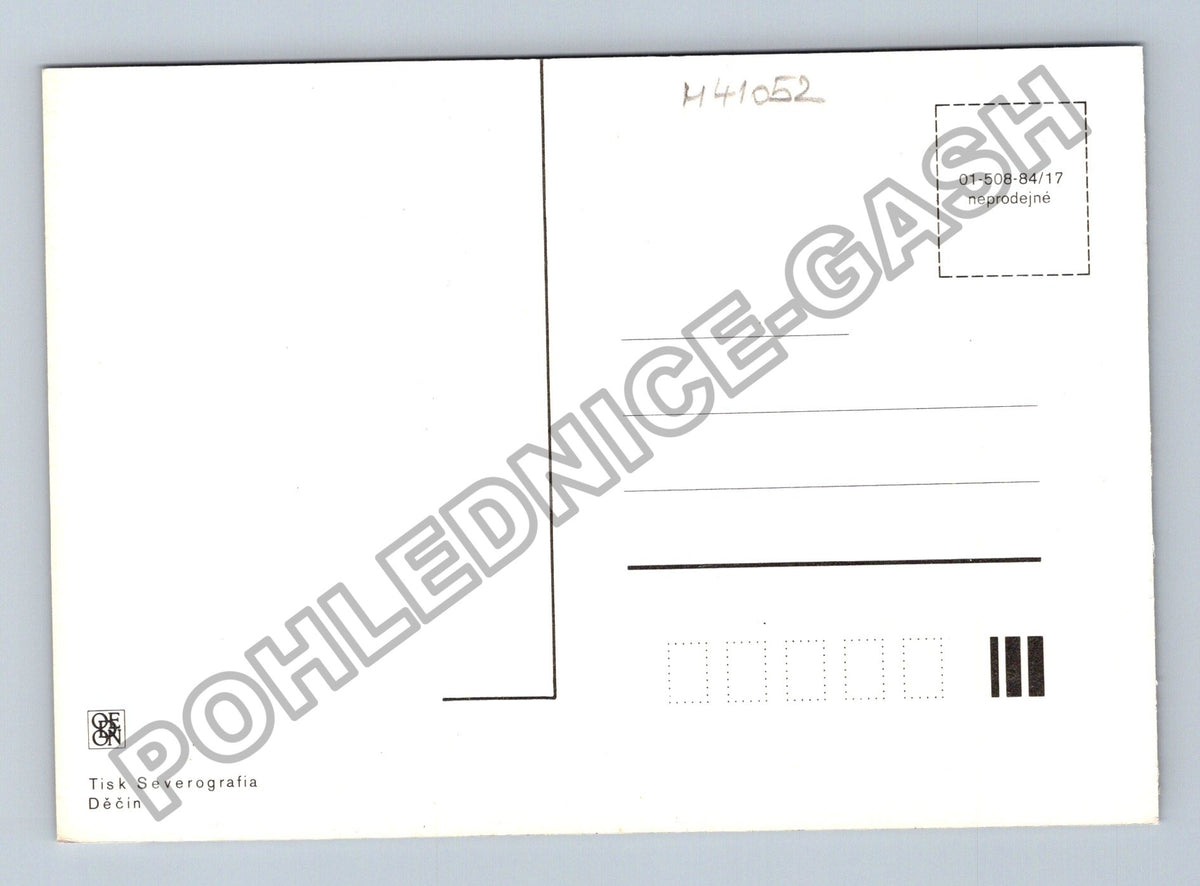 Pohlednice Abstraktní malba s modrou oblohou (M41052)