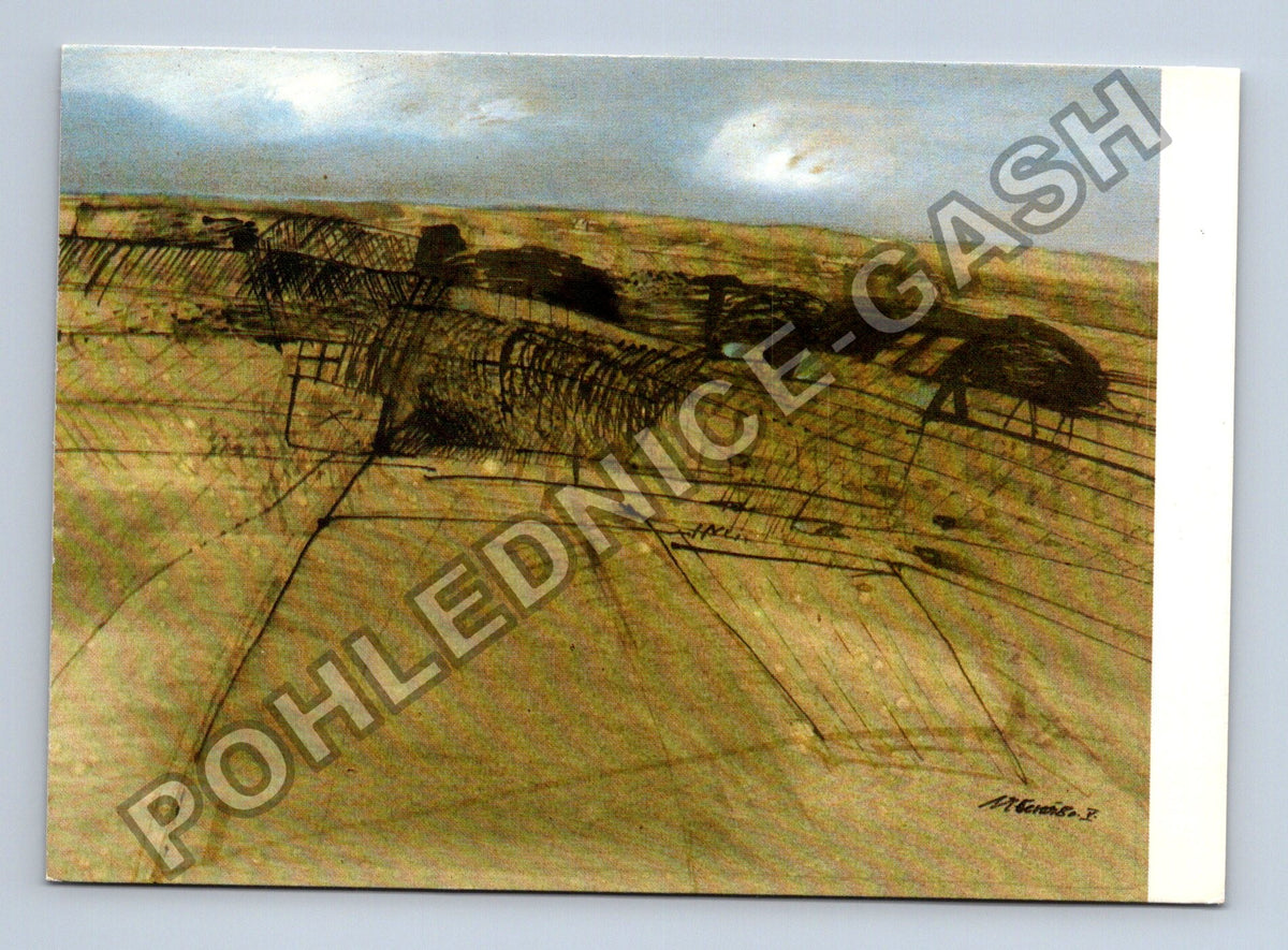 Pohlednice Abstraktní krajina umělecká (M41064)