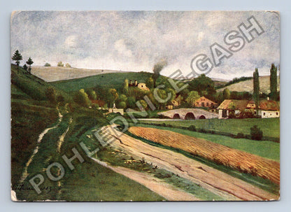 Pohlednice Krajina s mostem 1950 (M41067)
