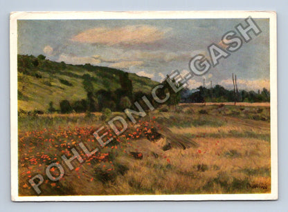 Pohlednice A. Chittussi Krajina s vlakem (M41068)