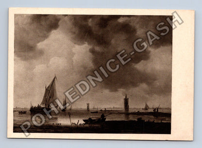 Pohlednice Jan van Goyen Lodě na klidném moři (M41069)