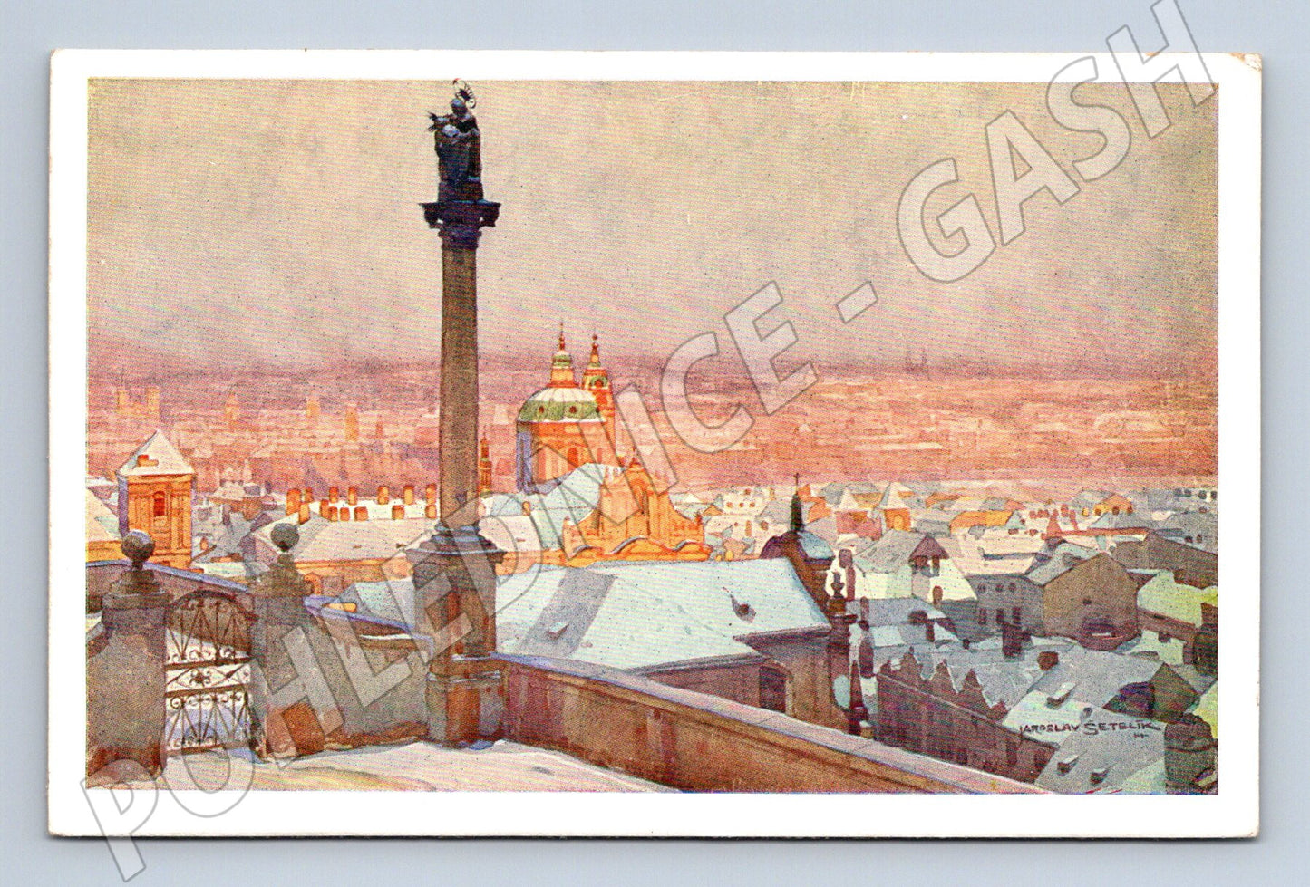 Pohlednice Praha Na rampě před Hradem Šetelík (M4107)