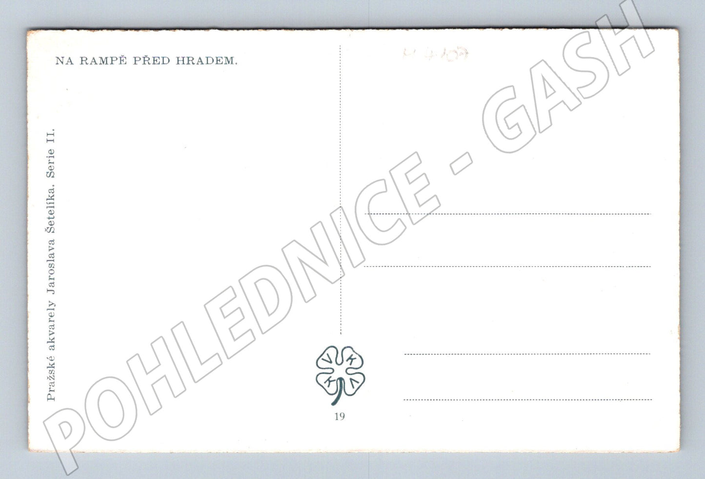 Pohlednice Praha Na rampě před Hradem Šetelík (M4107)