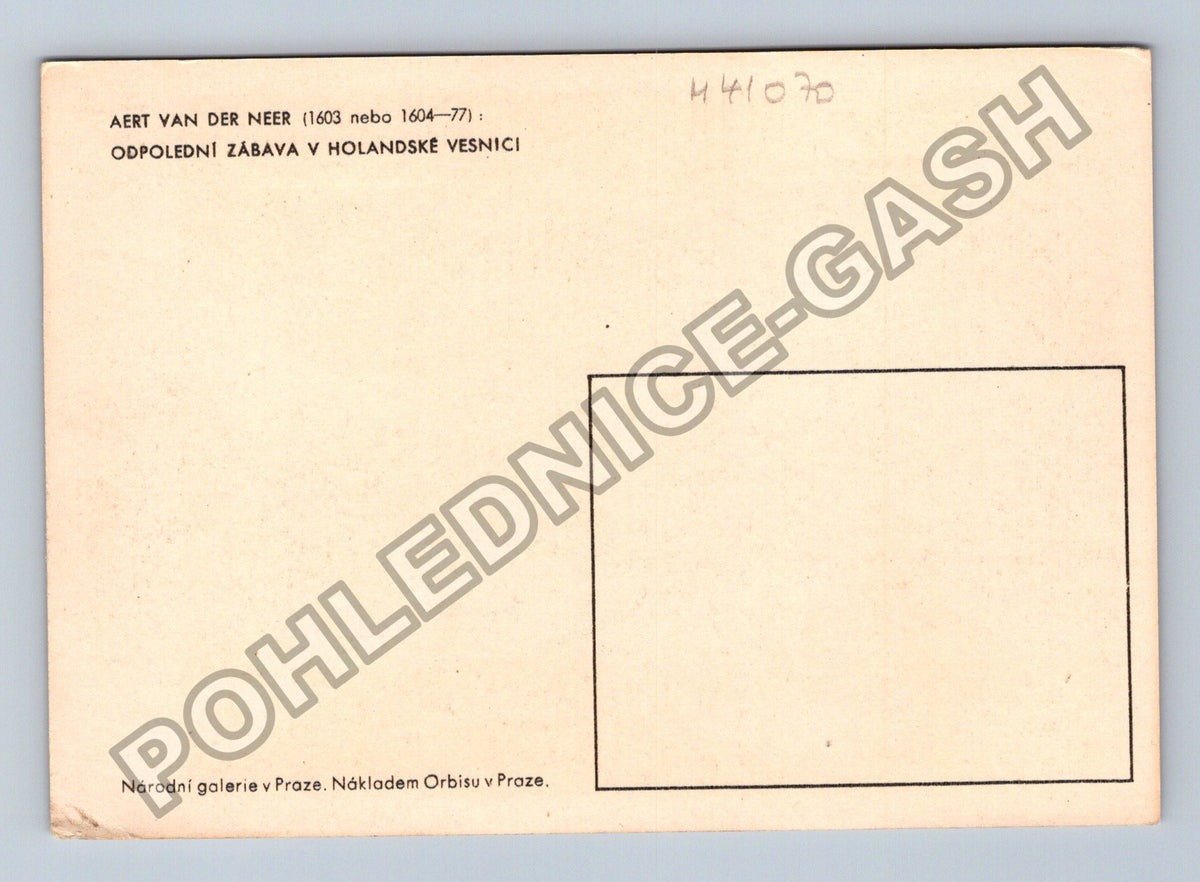 Pohlednice Holandsko Odpolední zábava v holandské vesnici (M41070)