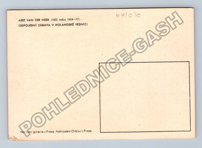 Pohlednice Holandsko Odpolední zábava v holandské vesnici (M41070)