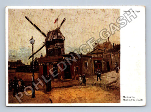 Pohlednice Francie Montmartre Moulin de la Galette Van Gogh (M41083)