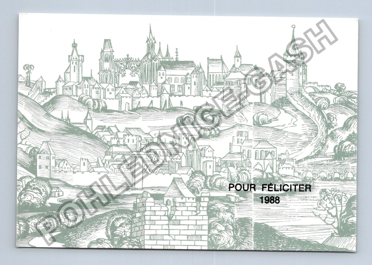 Pohlednice Pour Féliciter 1988 hrad město (M41091)