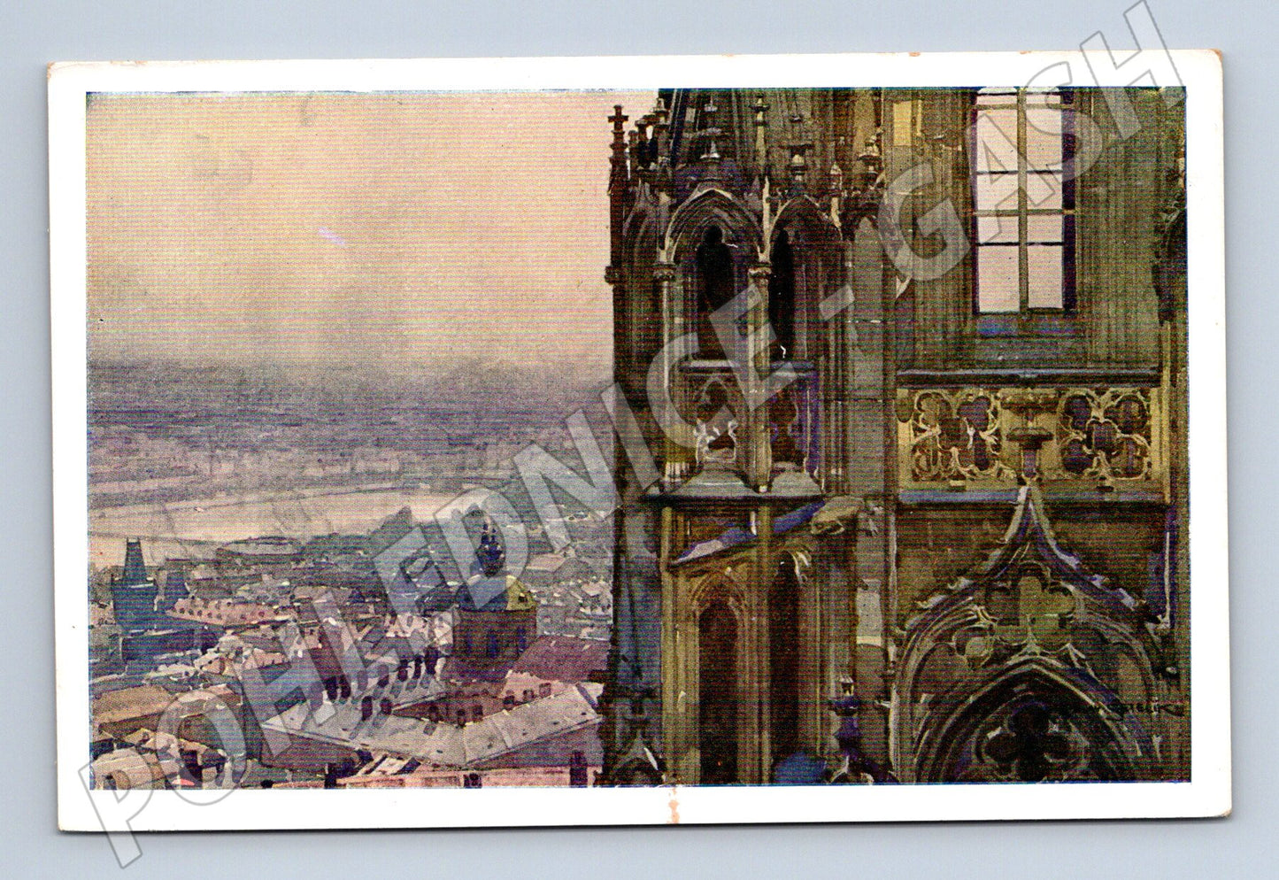 Pohlednice Pražský hrad severní věž sv Víta Šetelík (M4110)