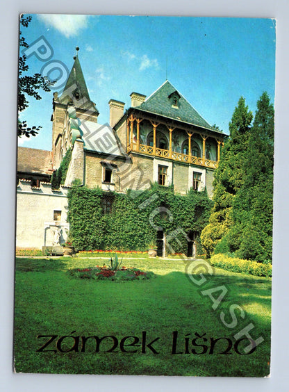 Pohlednice zámek Líšno 1981 (M41101)