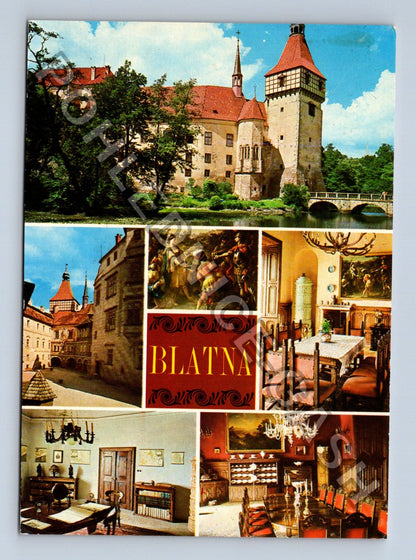 Pohlednice Blatná okres Strakonice zámek interiéry (M41103)