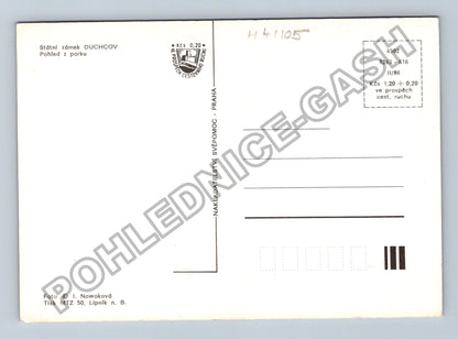 Pohlednice Duchcov Státní zámek Pohled z parku (M41105)