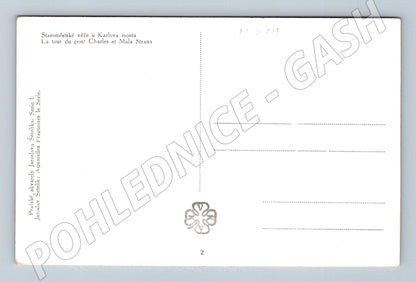 Pohlednice Praha Staroměstská věž Karlův most Šetelík (M4111)