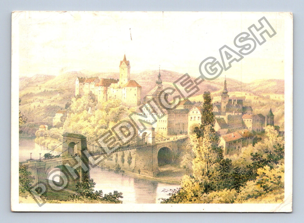 Pohlednice Loket řetězový most císaře Ferdinanda (M41118)