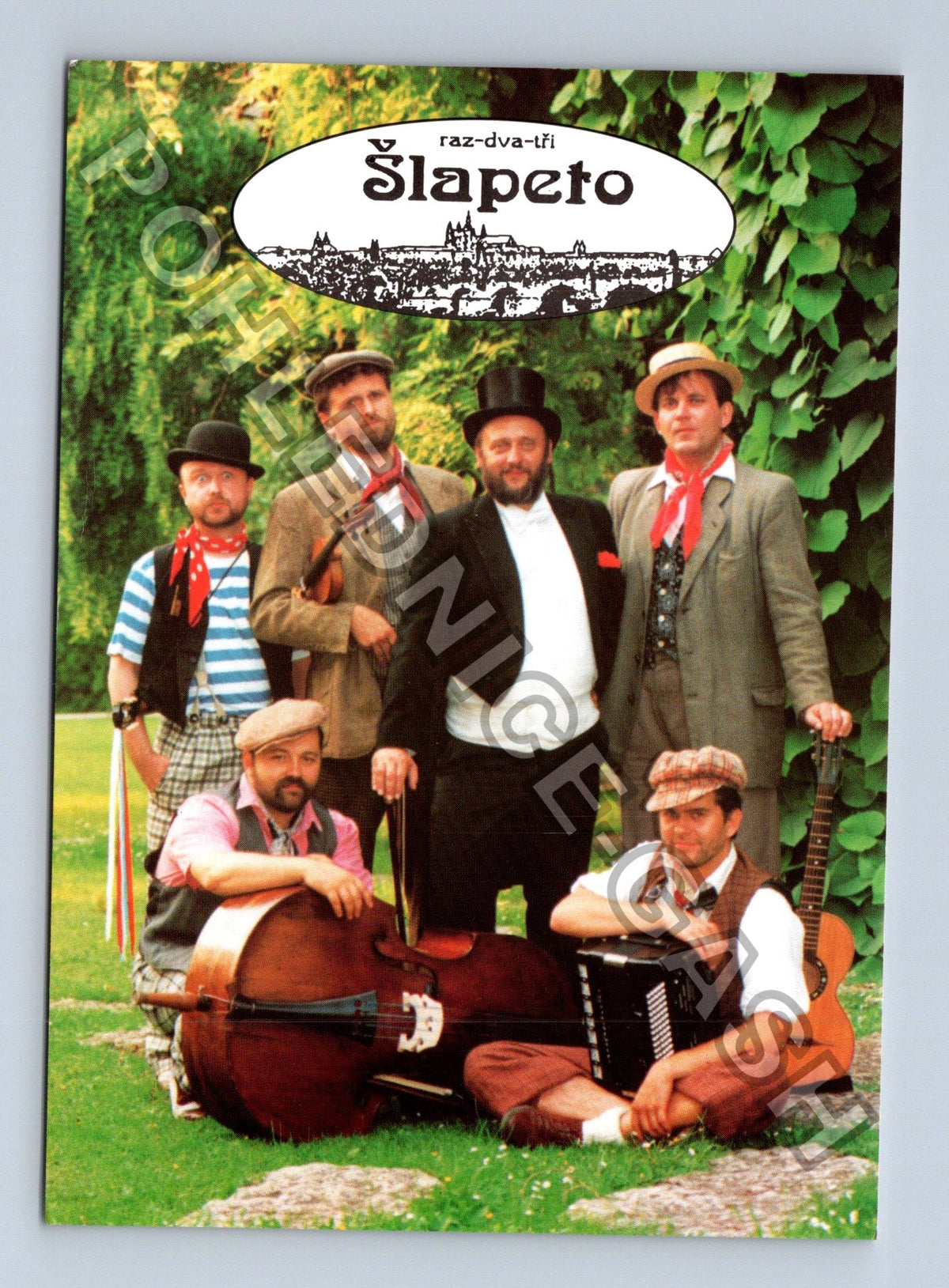 Pohlednice Šlapeto raz-dva-tři hudební skupina (M41123)