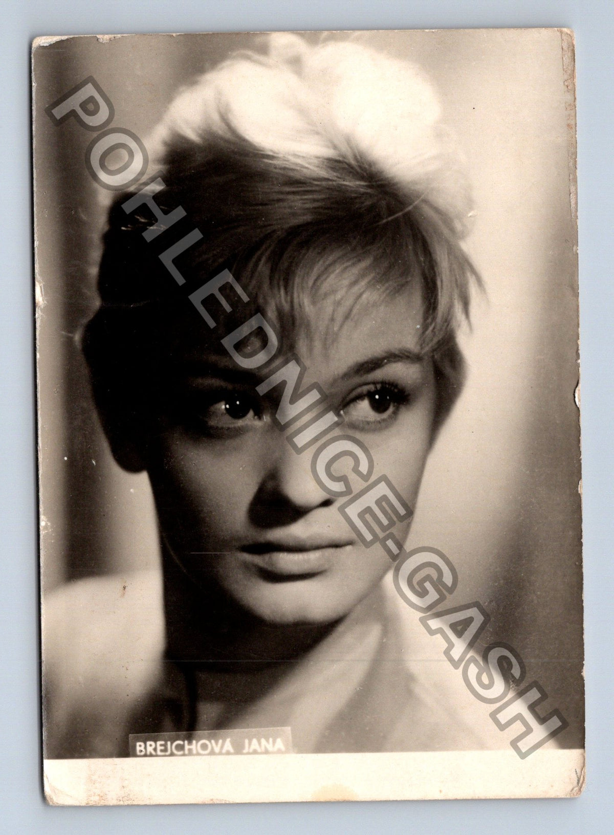 Stará fotografie Jana Brejchová herečka černobílá (M41124)