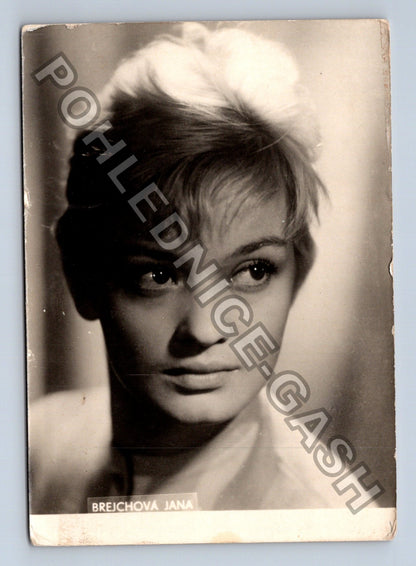 Stará fotografie Jana Brejchová herečka černobílá (M41124)