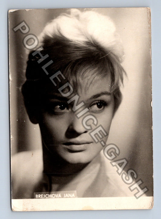 Stará fotografie Jana Brejchová herečka černobílá (M41124)
