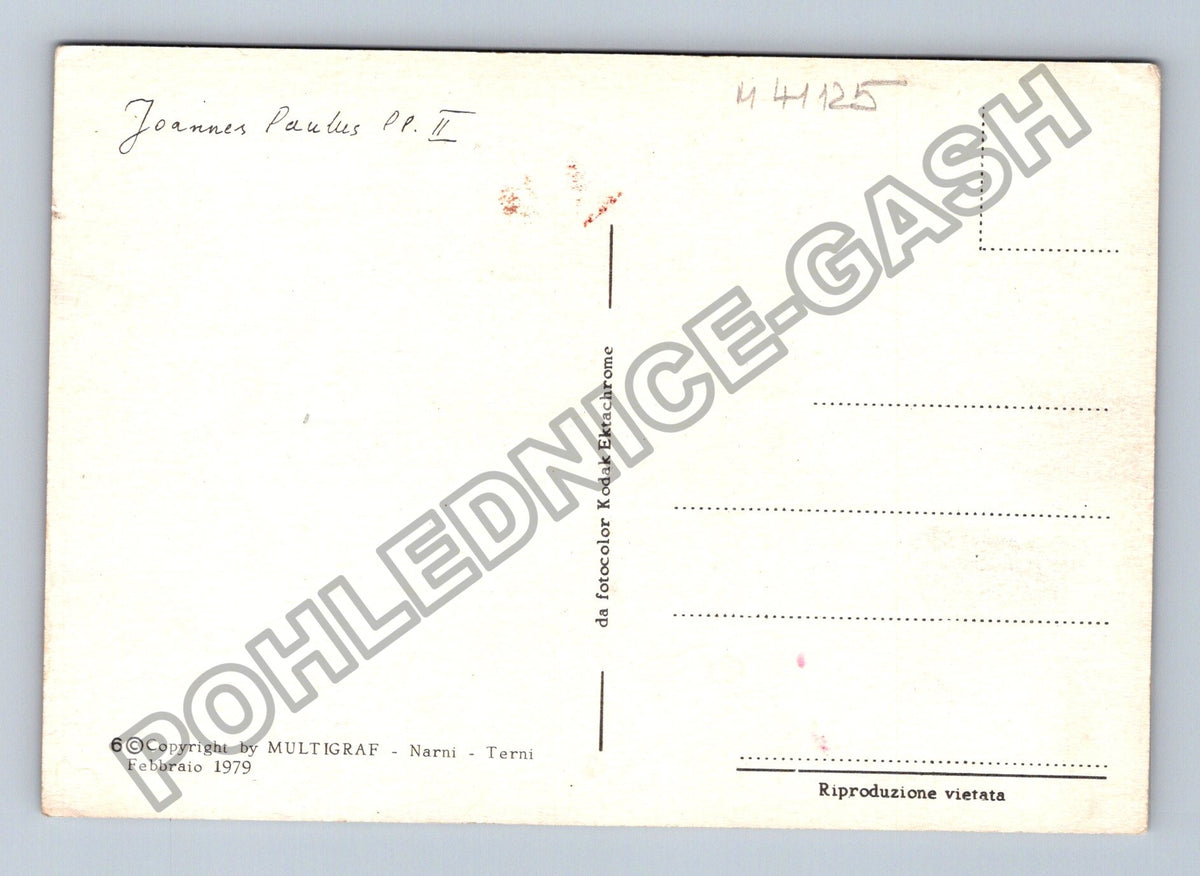 Pohlednice Itálie papež Jan Pavel II. 1979 (M41125)