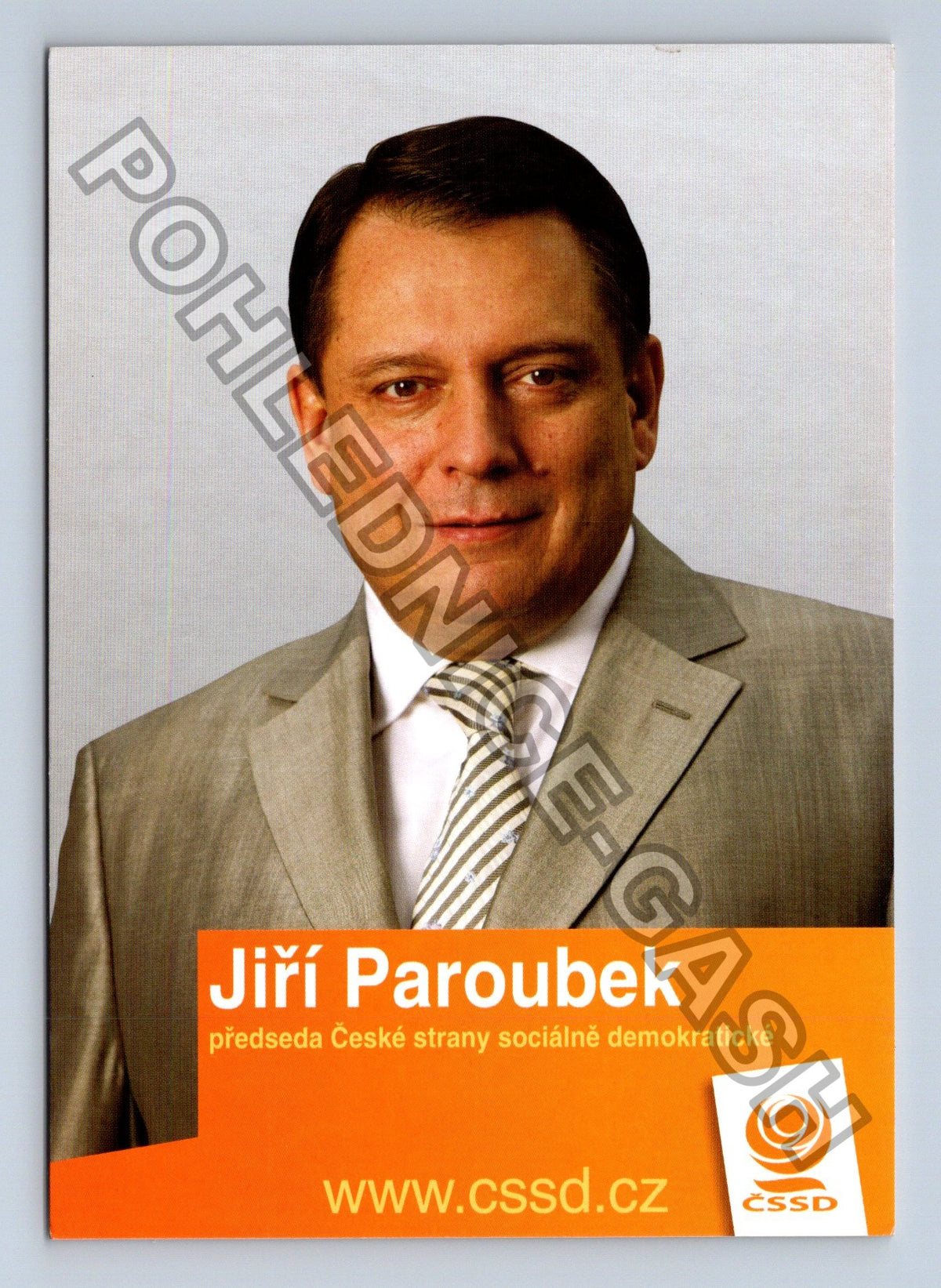 Pohlednice Jiří Paroubek předseda ČSSD (M41127)