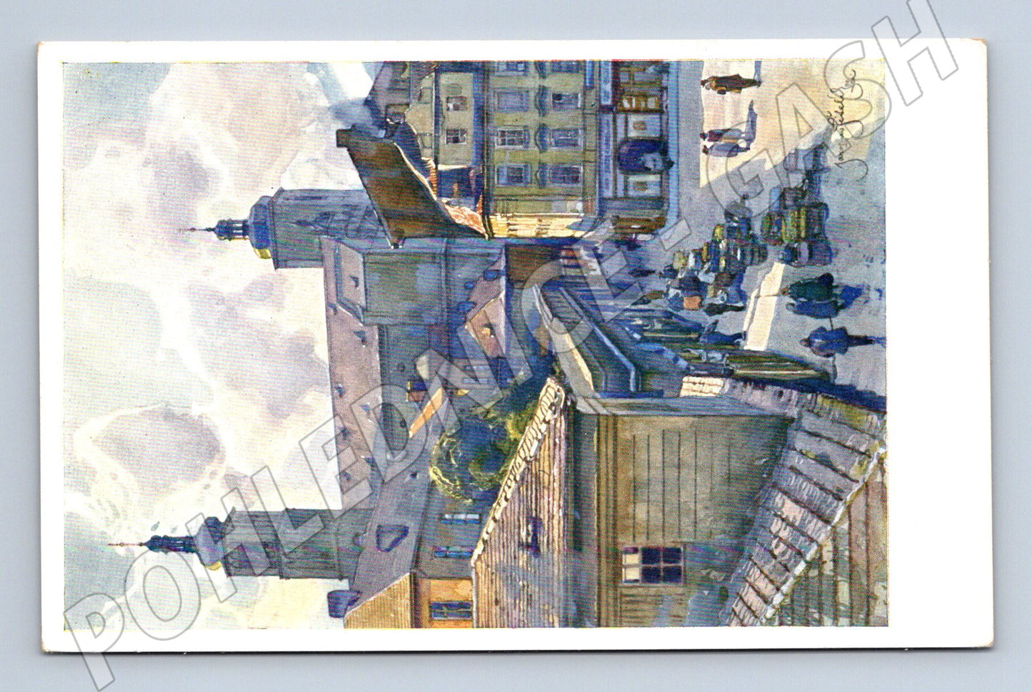 Pohlednice Praha U sv Jakuba umělecký motiv Šetelík (M4113)