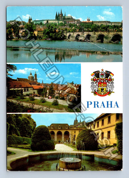 Pohlednice Praha Pražský hrad Karlův most Valdštejnská (M41133)