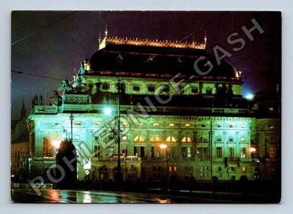 Pohlednice Praha Národní divadlo noční pohled (M41139)