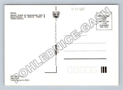 Pohlednice Praha Národní divadlo noční pohled (M41139)